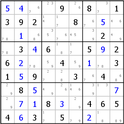 Sudoku Lsungstechnik: Beispiel fr This+is+not+a+BUG%2B1%21