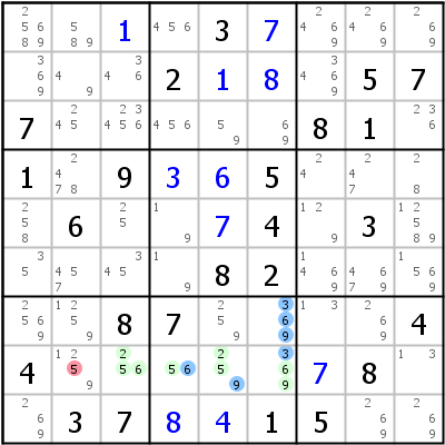 Sudoku Lsungstechnik: Beispiel fr Death+Blossom